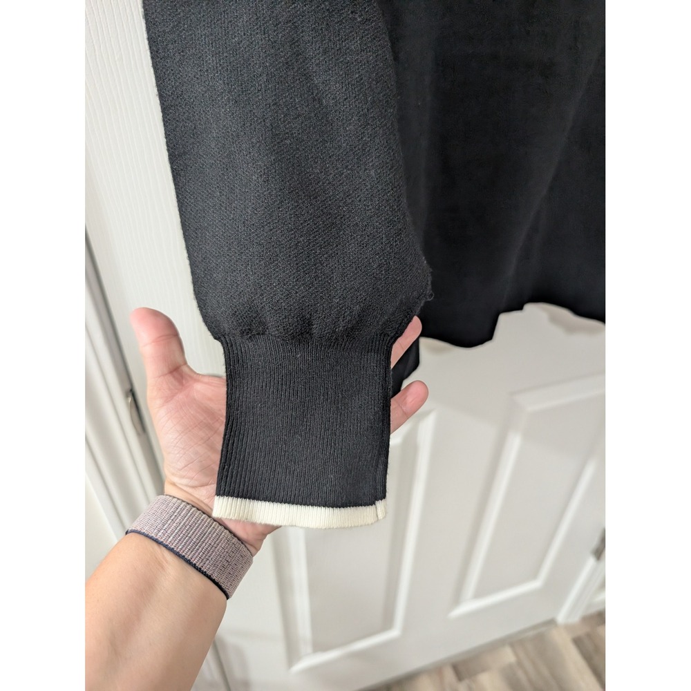 Maeve Anthropologie, Medium, Mock Neck Black Oversized Sweater, Classic - Picture 6 of 6